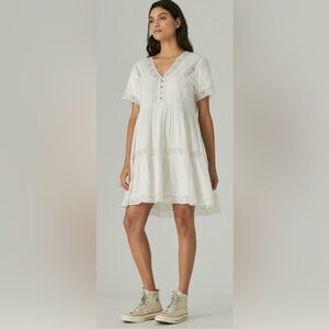 Lucky Brand Lace tiered dress